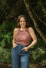 Ribbed Tank Top - Red Bean