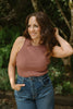 Ribbed Tank Top - Red Bean