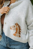 Saddle Up Cardigan - Grey