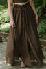 Boho Smocked Top & Maxi Skirt - Mocha