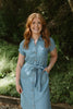 Chambray Button Down Shirt Dress