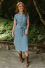 Chambray Button Down Shirt Dress