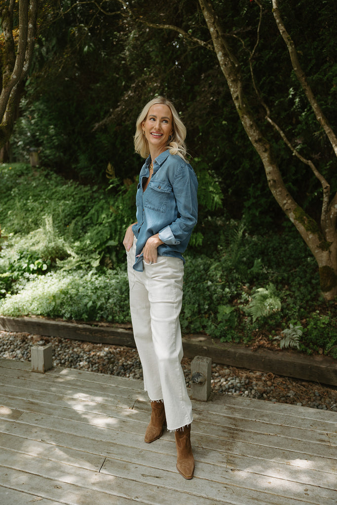 The Classic Denim Button Up - Blue