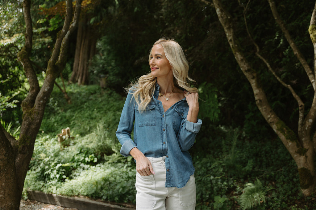 The Classic Denim Button Up - Blue