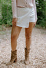 Denim Skort - White