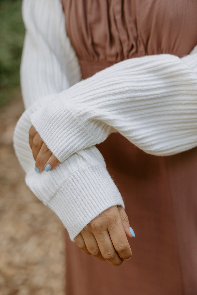 The Cropped Ballet Shrug - Cream