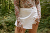 Denim Skort - White