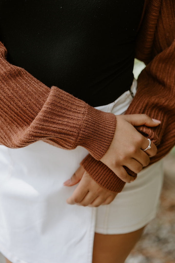 The Cropped Ballet Shrug - Brown