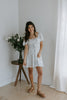 Front Tie Mini Floral Dress