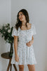Front Tie Mini Floral Dress