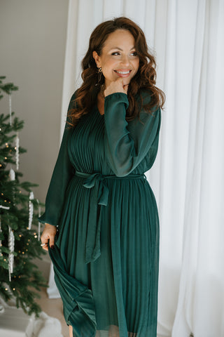 Striped Tie Dress - Blue