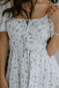 Front Tie Mini Floral Dress