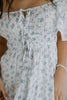 Front Tie Mini Floral Dress