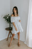 Front Tie Mini Floral Dress