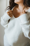 V-Neck Sweater - Ivory