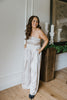 Tube Top Jumpsuit - Champagne