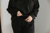 Zip Up Sweatshirt With Wide Leg Pant - B