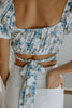 Floral Corset Top - Blue