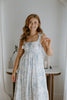 Blossom Tiered Midi Dress - Blue