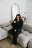 Zip Up Sweatshirt With Wide Leg Pant - B