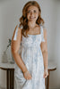 Blossom Tiered Midi Dress - Blue