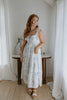 Blossom Tiered Midi Dress - Blue