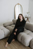 Zip Up Sweatshirt With Wide Leg Pant - B