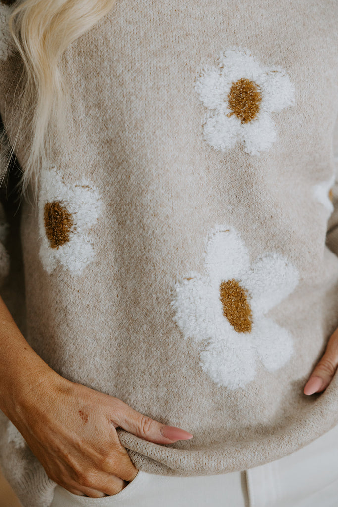 Daisy Motif Sweater