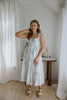 Blossom Tiered Midi Dress - Blue