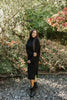 Long Knit Turtleneck Sweater Dress - Bla