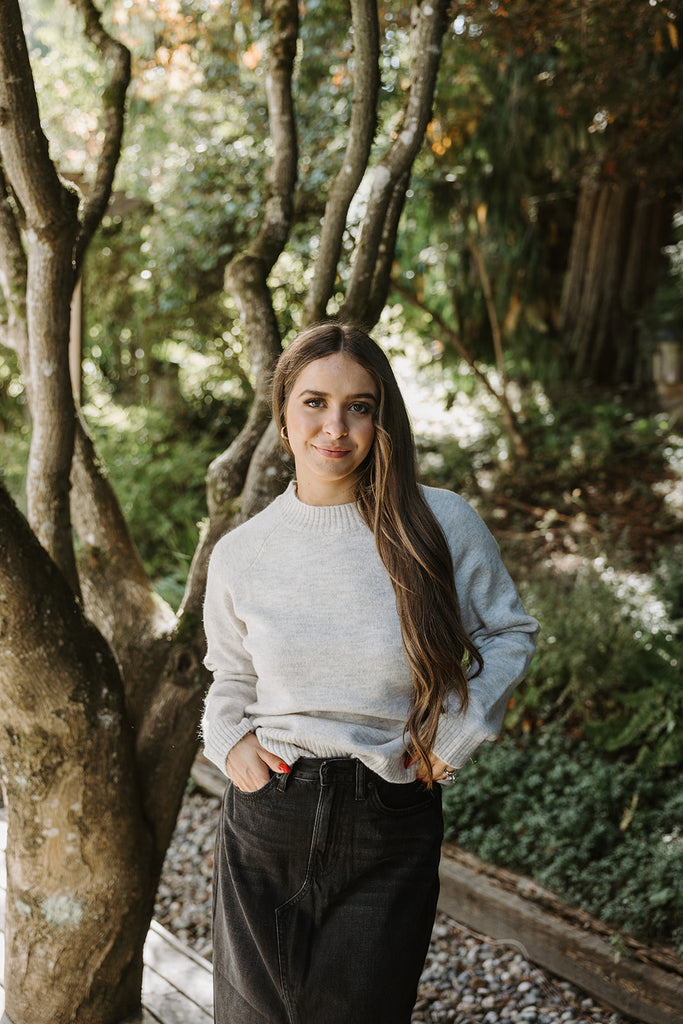 Lightweight Super Soft Sweater - Taupe