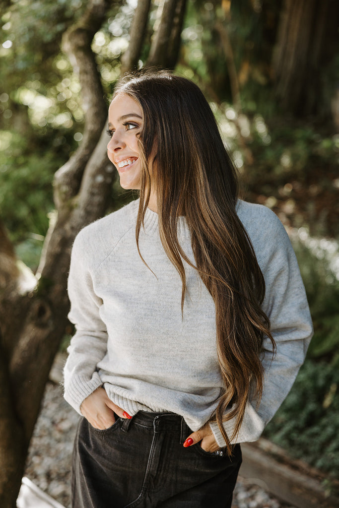Lightweight Super Soft Sweater - Taupe