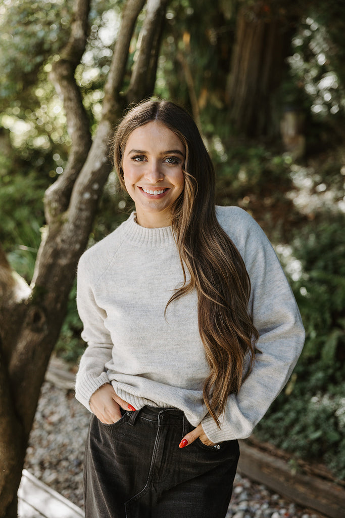 Lightweight Super Soft Sweater - Taupe