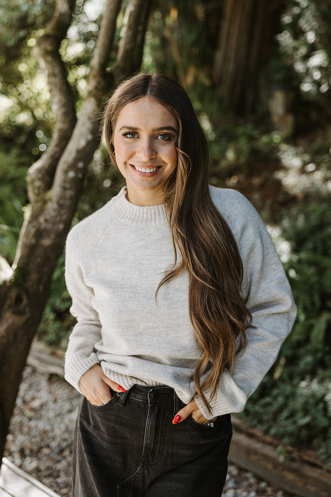 Lightweight Super Soft Sweater - Taupe