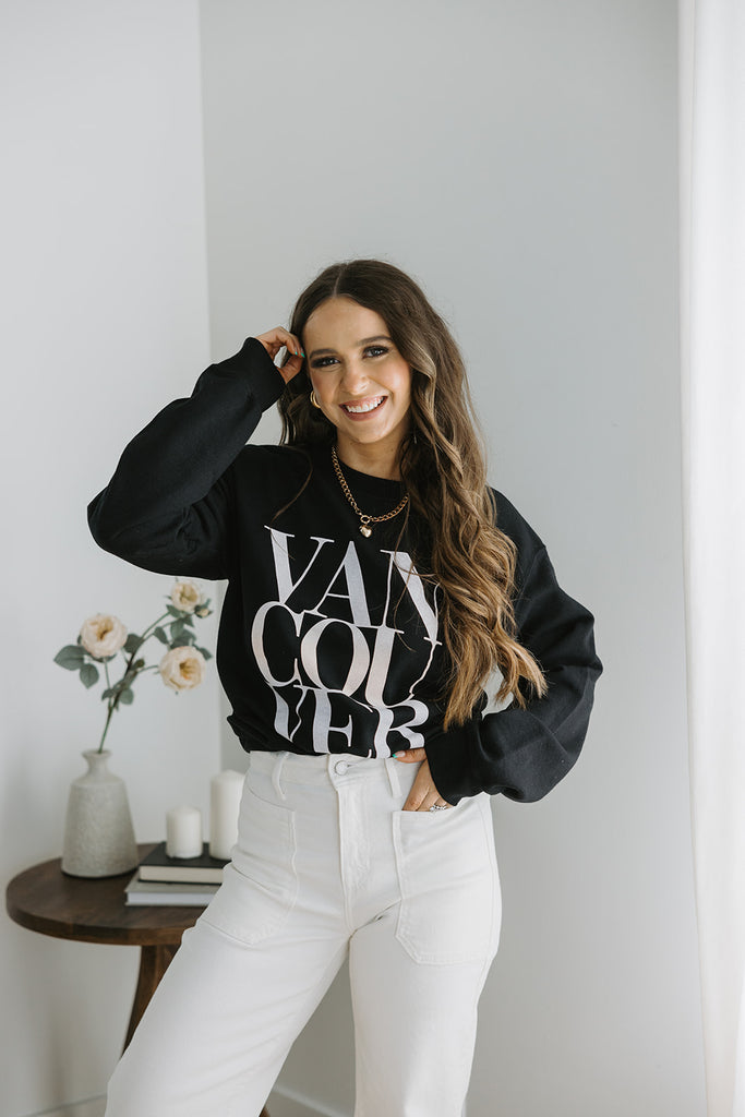 Vancouver Graphic Sweatshirt - Black