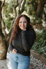 Mockneck Long Sleeve Top - Charcoal
