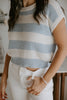 Textured Sleeveless Shirt - Ice/Cream