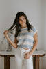 Textured Sleeveless Shirt - Ice/Cream