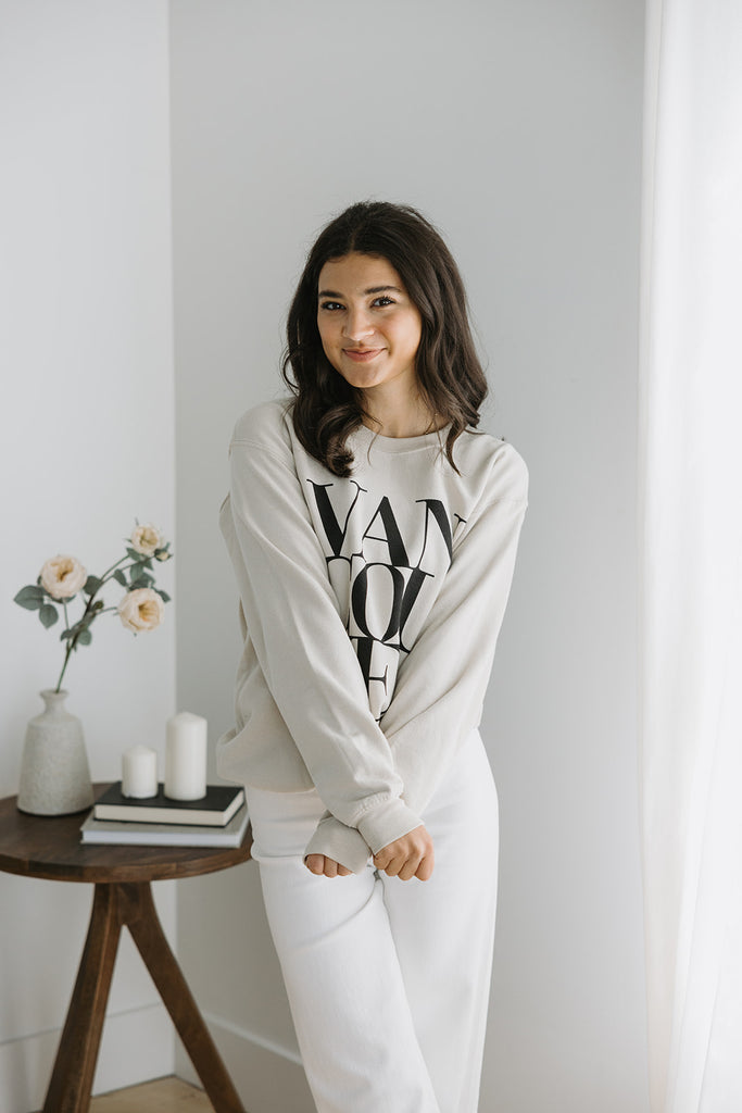 Vancouver Graphic Sweatshirt - Sand