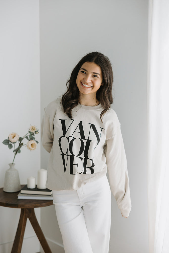 Vancouver Graphic Sweatshirt - Sand