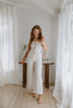 Button Up Vest and Pant Set - Cream