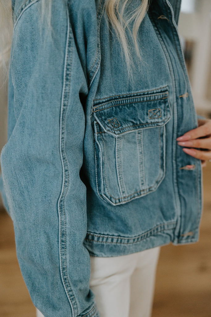 Pocket Detail Denim Jacket