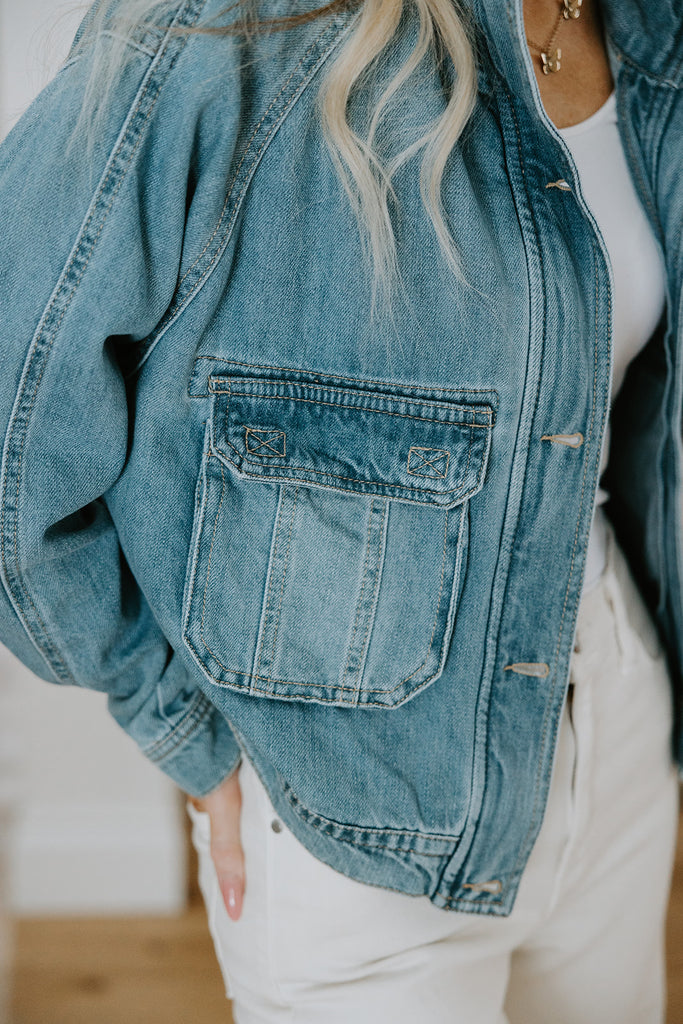 Pocket Detail Denim Jacket