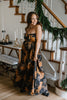 Floral Print Jumpsuit - Bronze