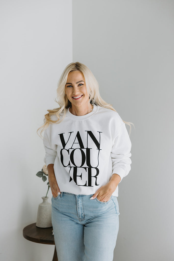 Vancouver Graphic Sweatshirt - White