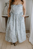 Strapless Floral Garden Party Midi