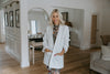 Classic Blazer with Stripe Lining - White