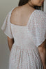 Floral Sweetheart Midi Dress - Cream