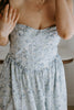 Strapless Floral Garden Party Midi