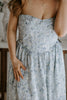Strapless Floral Garden Party Midi